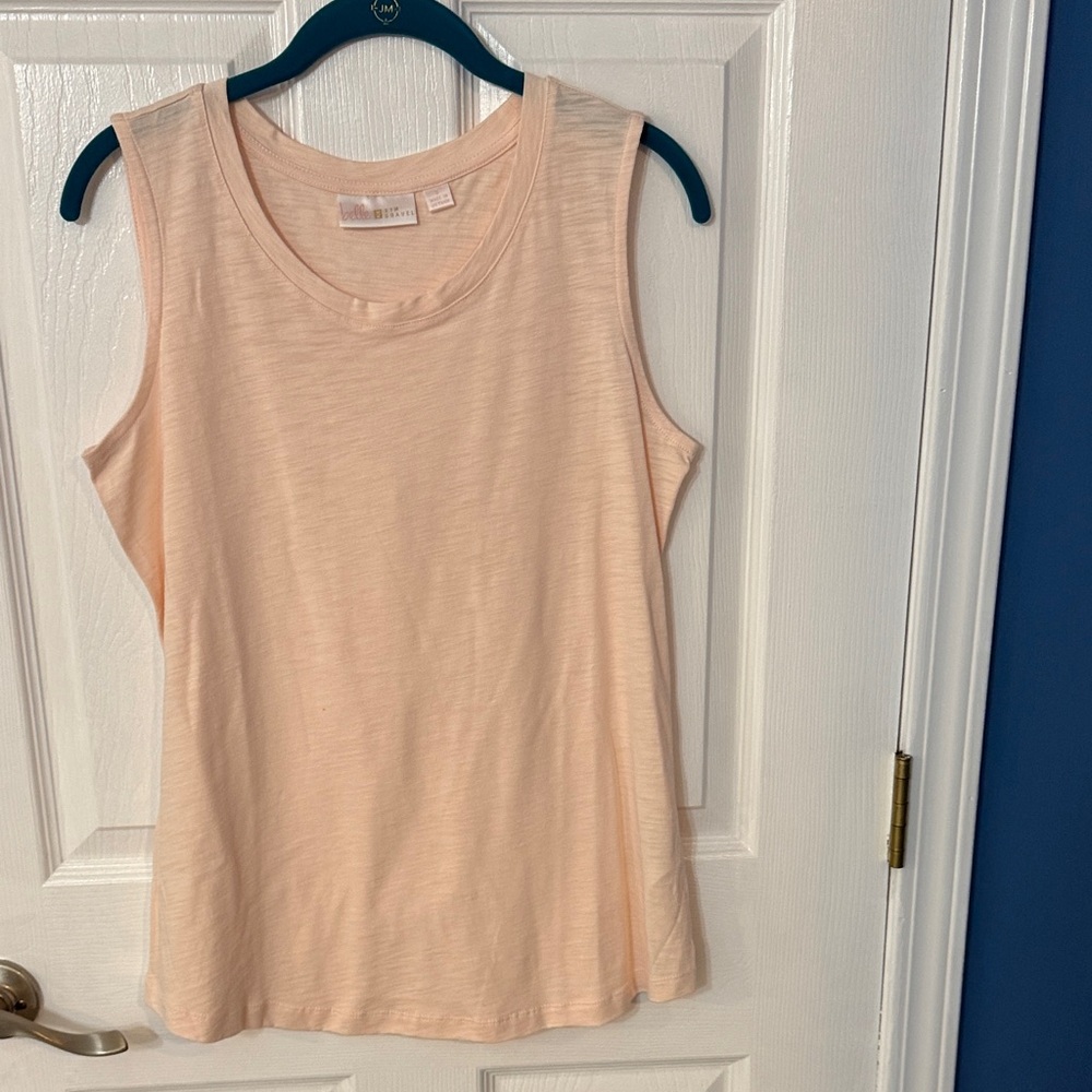 Belle by Kim Gravel Soft Peach Tank Top